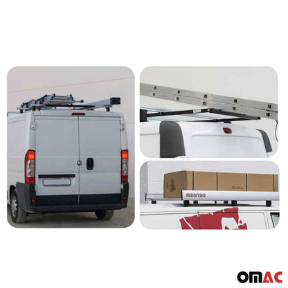 Menabo Dachträger Querträger für Peugeot Expert 2016-2025 L2 Aluminium Grau 2x OMAC DE