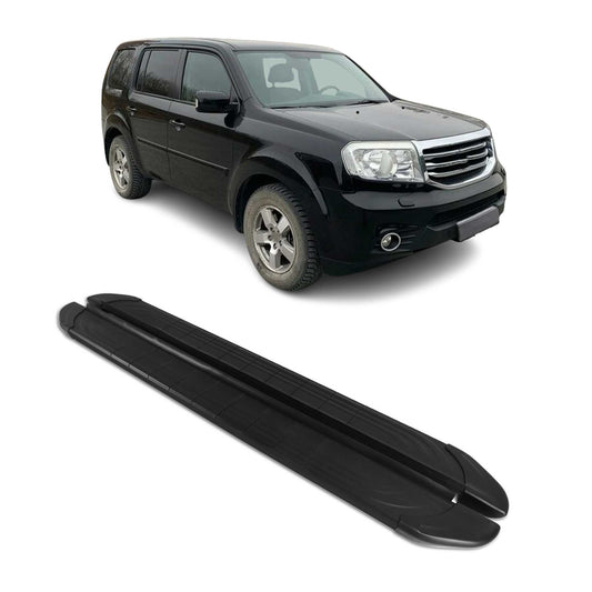 Trittbretter Seitenschweller für Honda Pilot 2009-2015 Aluminium Schwarz 2 tlg OMAC DE