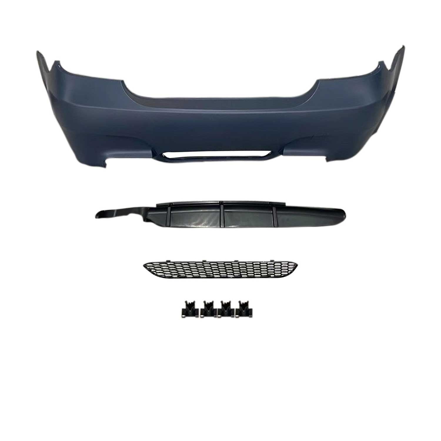 JOM Heckstoßstange für BMW E60 2003-2010 Schwarz 4tlg OMAC DE