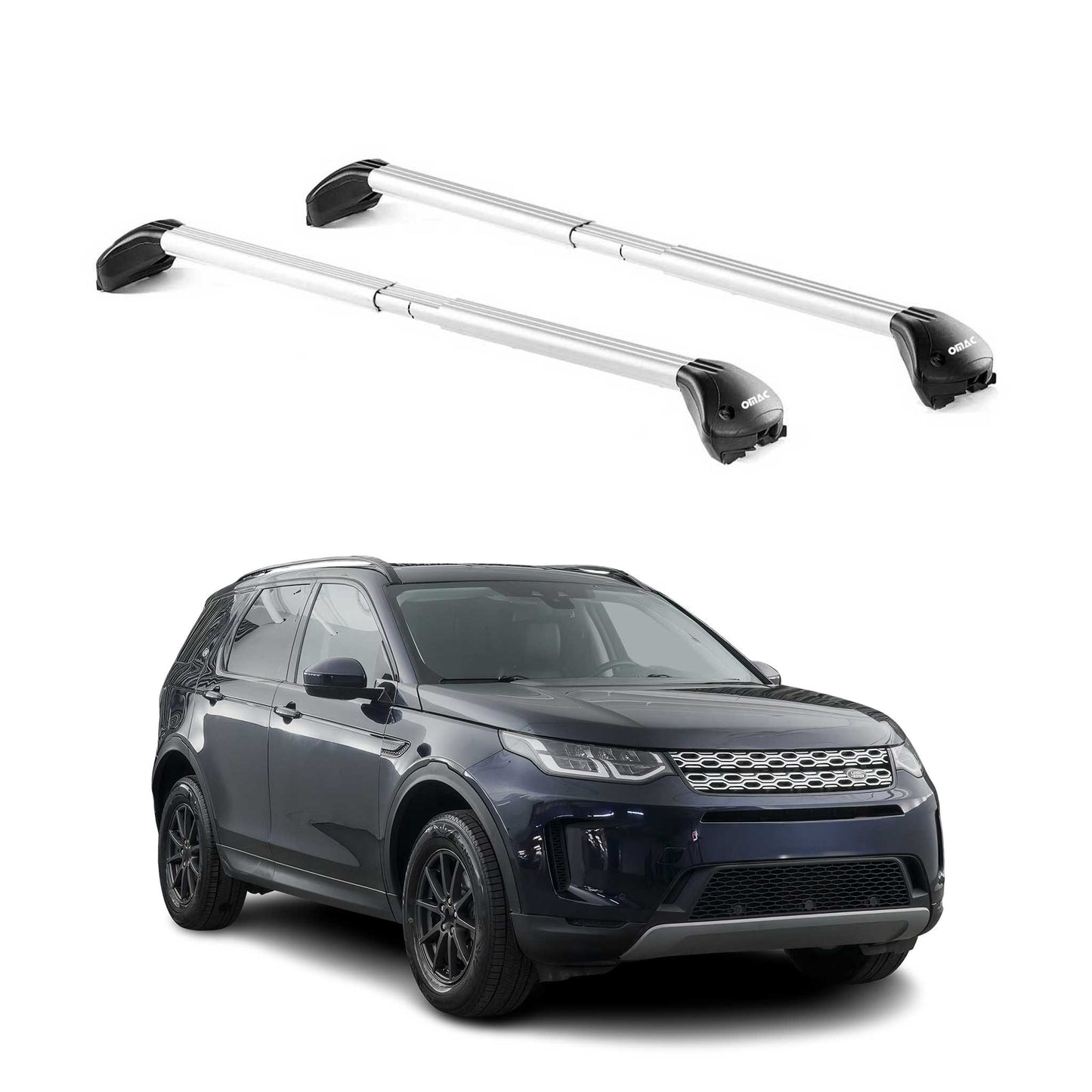 Dachträger für Land Rover Discovery Sport 2015-2025 100kg Alu Silber 2x ABE OMAC DE