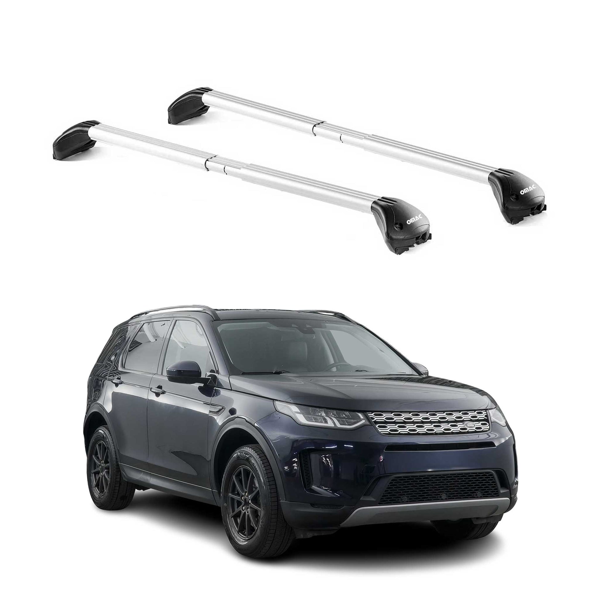Dachträger für Land Rover Discovery Sport 2015-2025 100kg Alu Silber 2x ABE OMAC DE