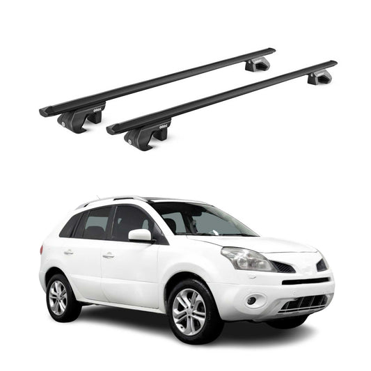 Dachträger Grundtäger für Renault Koleos mk1 2008-2016 5tür 90kg Alu ABE Schwarz OMAC DE