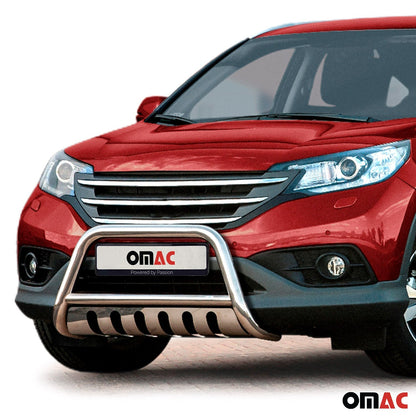 Frontbügel Frontschutzbügel für Honda CR-V 2012-2016 mit ABE Edelstahl Silber OMAC DE