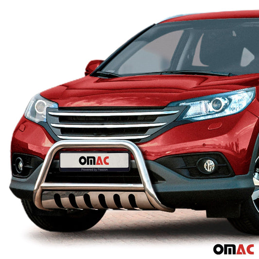 Frontbügel Frontschutzbügel für Honda CR-V 2012-2016 mit ABE Edelstahl Silber OMAC DE