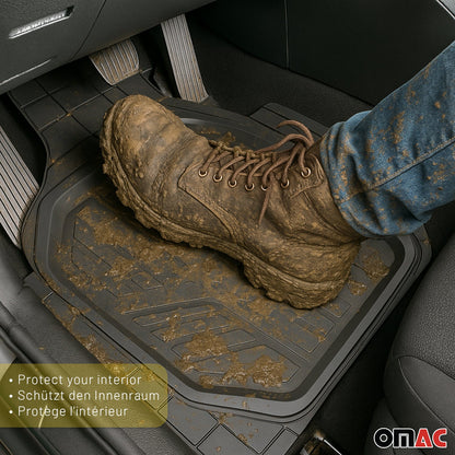 2024-2025 Dacia Bigster Fußmatten Gummimatten 3D Passform Matte Schwarz 4tlg OMAC DE