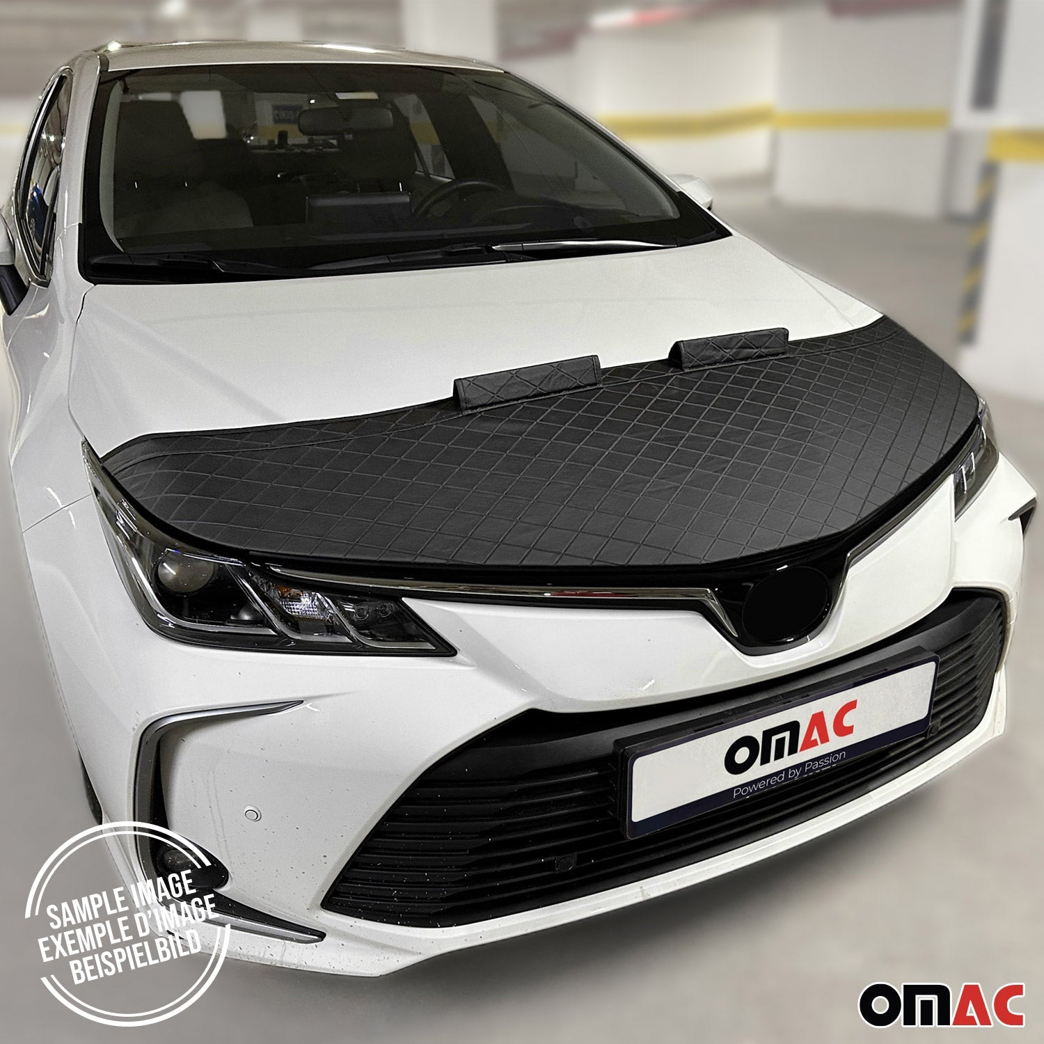 Haubenbra Steinschlagschutz Bonnet Bra für Ford C-Max 2015-2019 Schwarz Halb OMAC DE