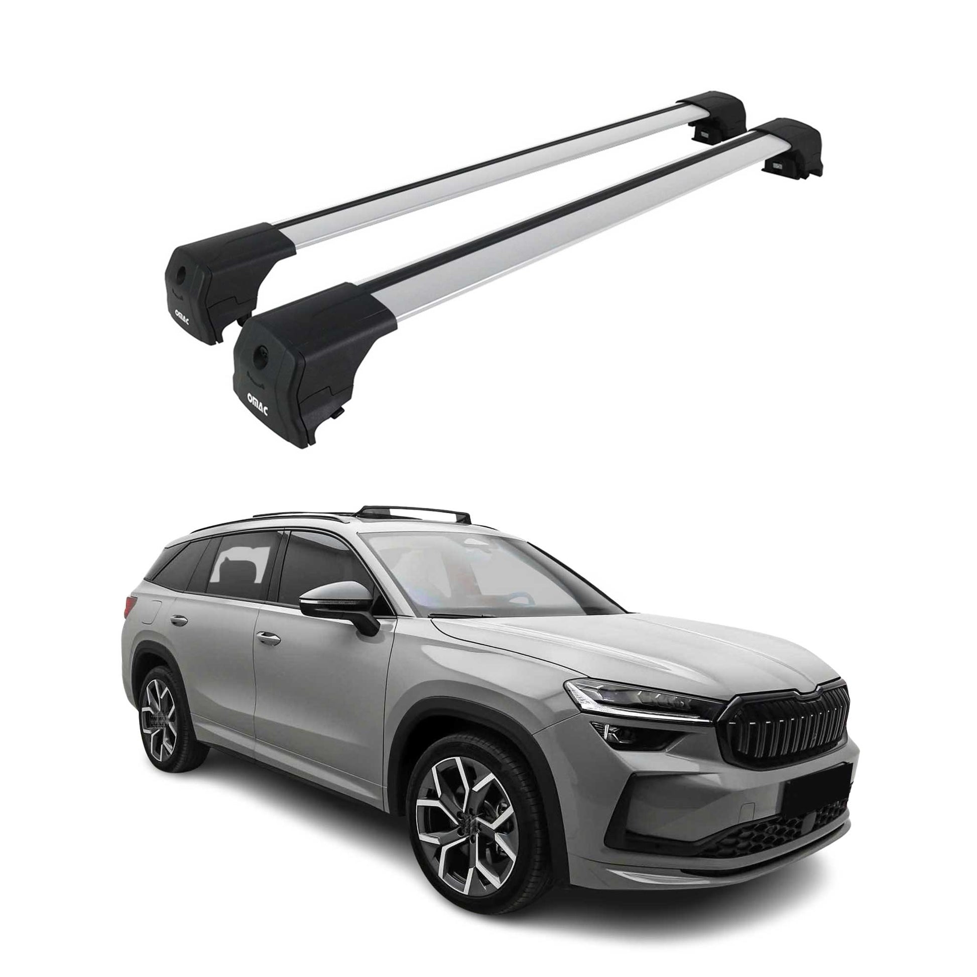 Dachträger für Skoda Kodiaq 2024-2025 / Skoda Superb 2024-2025 Kombi 75kg Grau OMAC DE