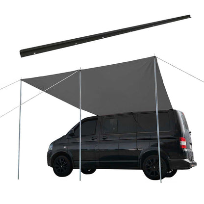 Sonnensegel Kederschiene Vorzelt Satz für VW T7 Transporter Caravelle L1 Schwarz OMAC DE