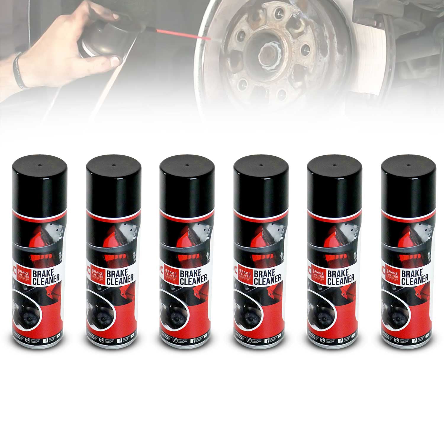 OMAC Bremsenreiniger Spraydose Teilereiniger Entfetter Reinigung 500 ml SET 6x OMAC DE