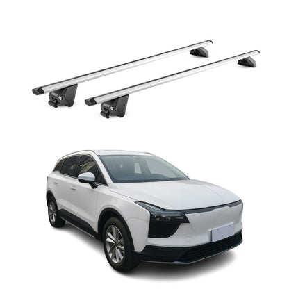 Dachträger Grundtäger für Aiways U5 2022-2025 FL 100kg Aluminium Silber 2tlg ABE OMAC DE