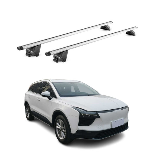Dachträger Grundtäger für Aiways U5 2022-2025 FL 100kg Aluminium Silber 2tlg ABE OMAC DE