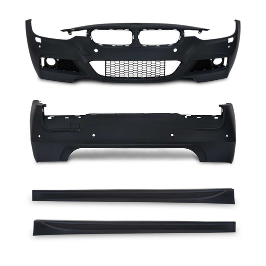 JOM Stoßstangen Kit & Seitenschweller für BMW F30 2011-2015 Schwarz OMAC DE