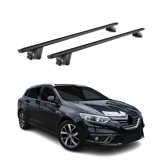 Dachträger für Renault Megane Sporter / Grandtour 2016-25 100kg Alu ABE Schwarz OMAC DE