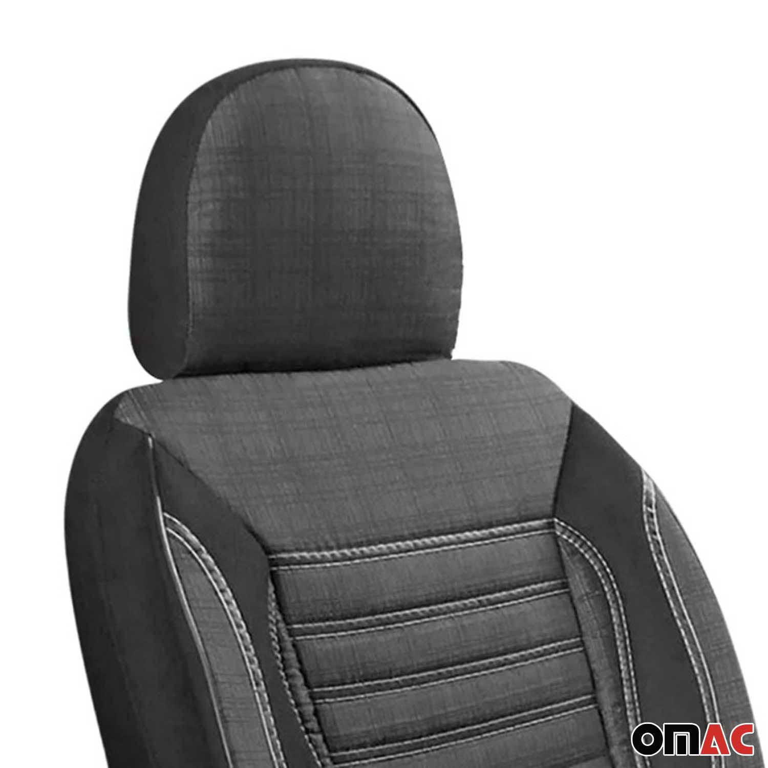 Schonbezüge Sitzschoner Sitzbezüge für VW Caddy 2003-2025 Rauch Grau 1 Sitz OMAC DE