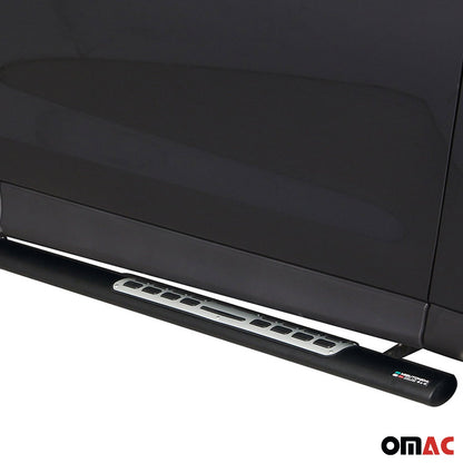 Edelstahl Seitenschweller Schwellerrohre für Subaru Forester 2013-2015 Schwarz OMAC DE