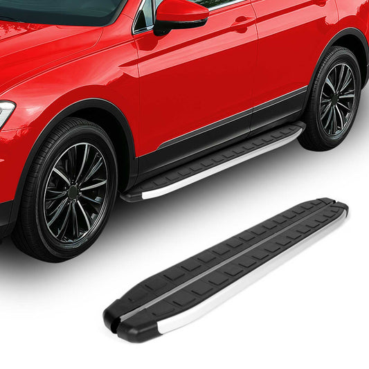Trittbretter Seitenschweller für VW Amarok DoubleCab 2022-2024 Silber Schwarz