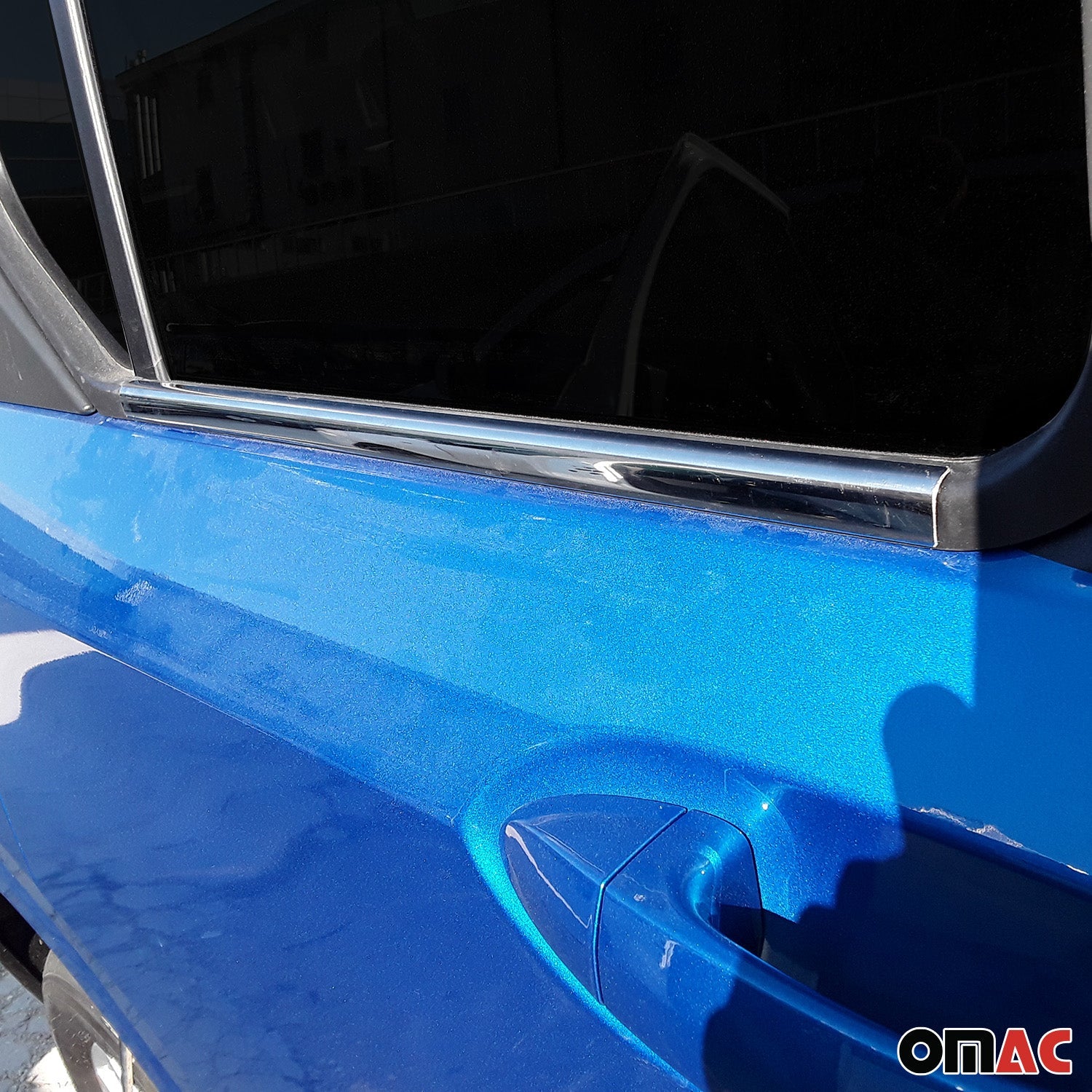 Fensterleisten Zierleisten für Ford Tourneo Courier 2023-2025 Edelstahl 4tlg OMAC DE