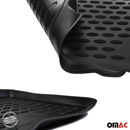 Fußmatten & Kofferraumwanne Set für Honda Jazz 2007-2015 Gummi TPE Schwarz 5x OMAC DE