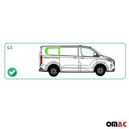 Seitenfenster Sicherheitsglas für Ford Transit Custom ab 2023 Hinten Rechts L1 OMAC DE