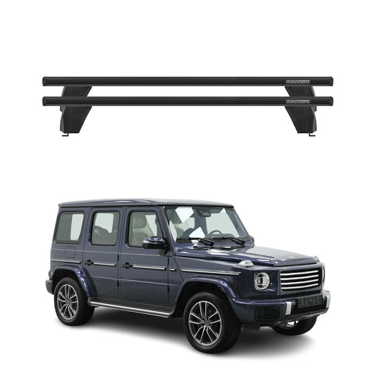 Menabo Dachträger Grundträger für Mercedes G Klasse W463 2019-24 Alu Schwarz 2x OMAC DE