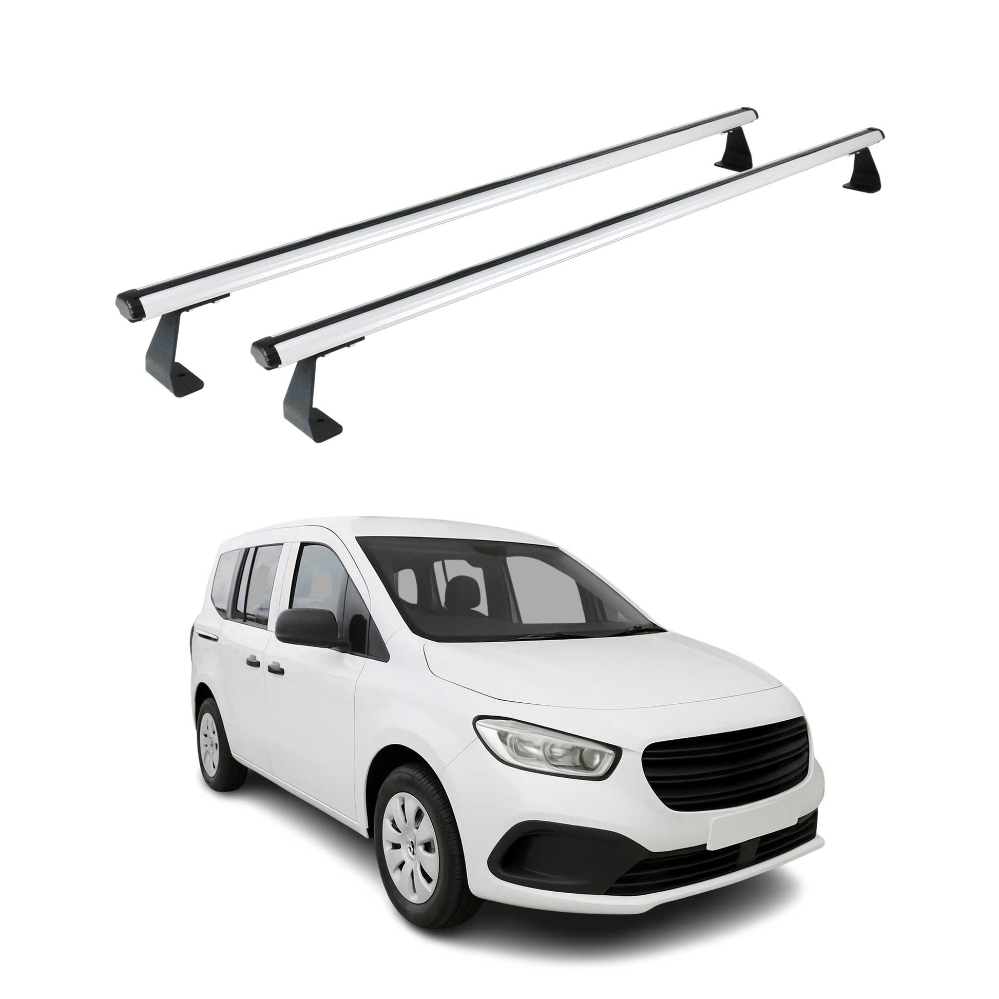 Dachträger Grundtäger für Mercedes Citan W420 2021-2025 75kg Alu Silber 2 tlg OMAC DE