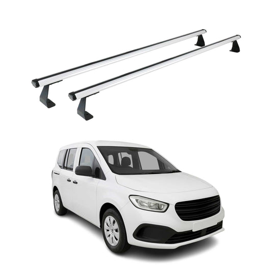 Dachträger Grundtäger für Mercedes Citan W420 2021-2025 75kg Alu Silber 2 tlg OMAC DE