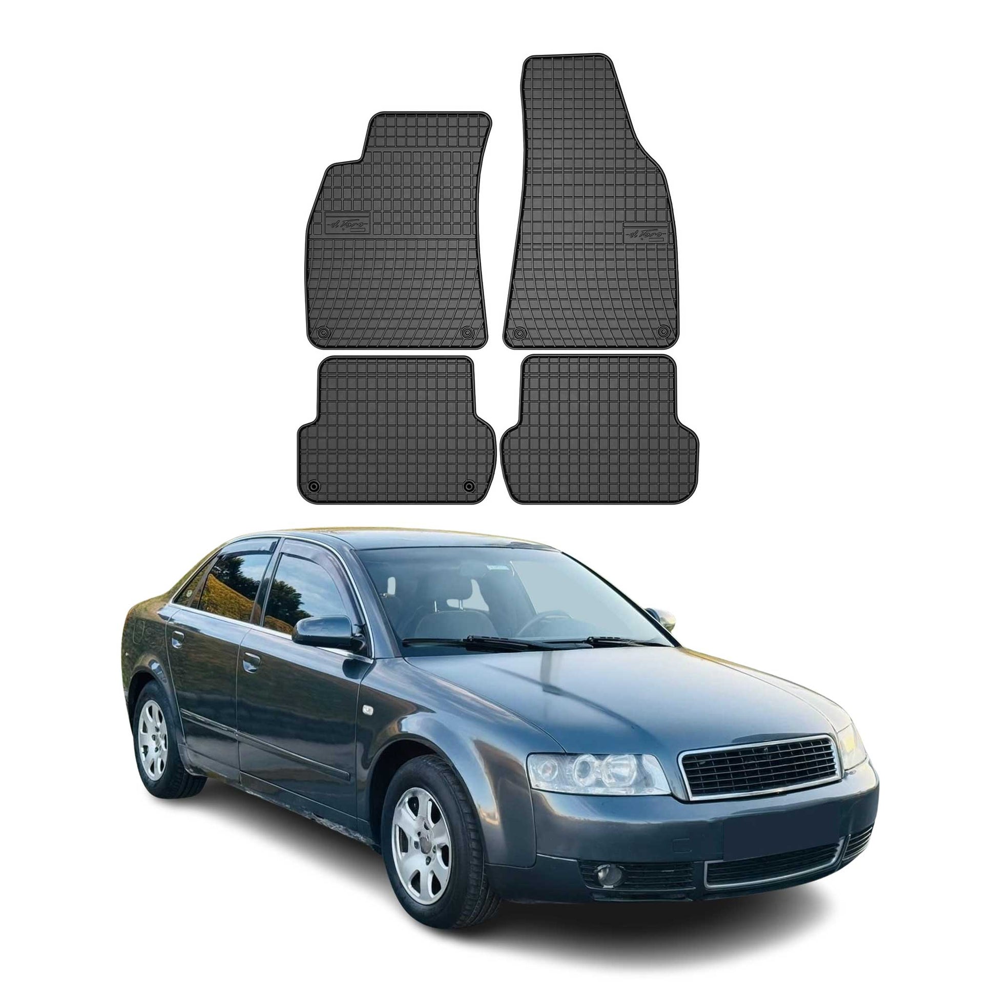 2000-2008 Audi A4 Limo Avant Fußmatten Gummi Schwarz 4 tlg - autoseifert.com