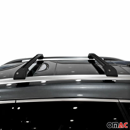 1998-2006 Land Rover Freelander L314 Dachträger Querträger Aluminium Schwarz 2x