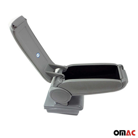 Mittelarmlehne Armlehne Mittelkonsole für VW Golf V 2003-2009 PU-Leder Grau OMAC DE