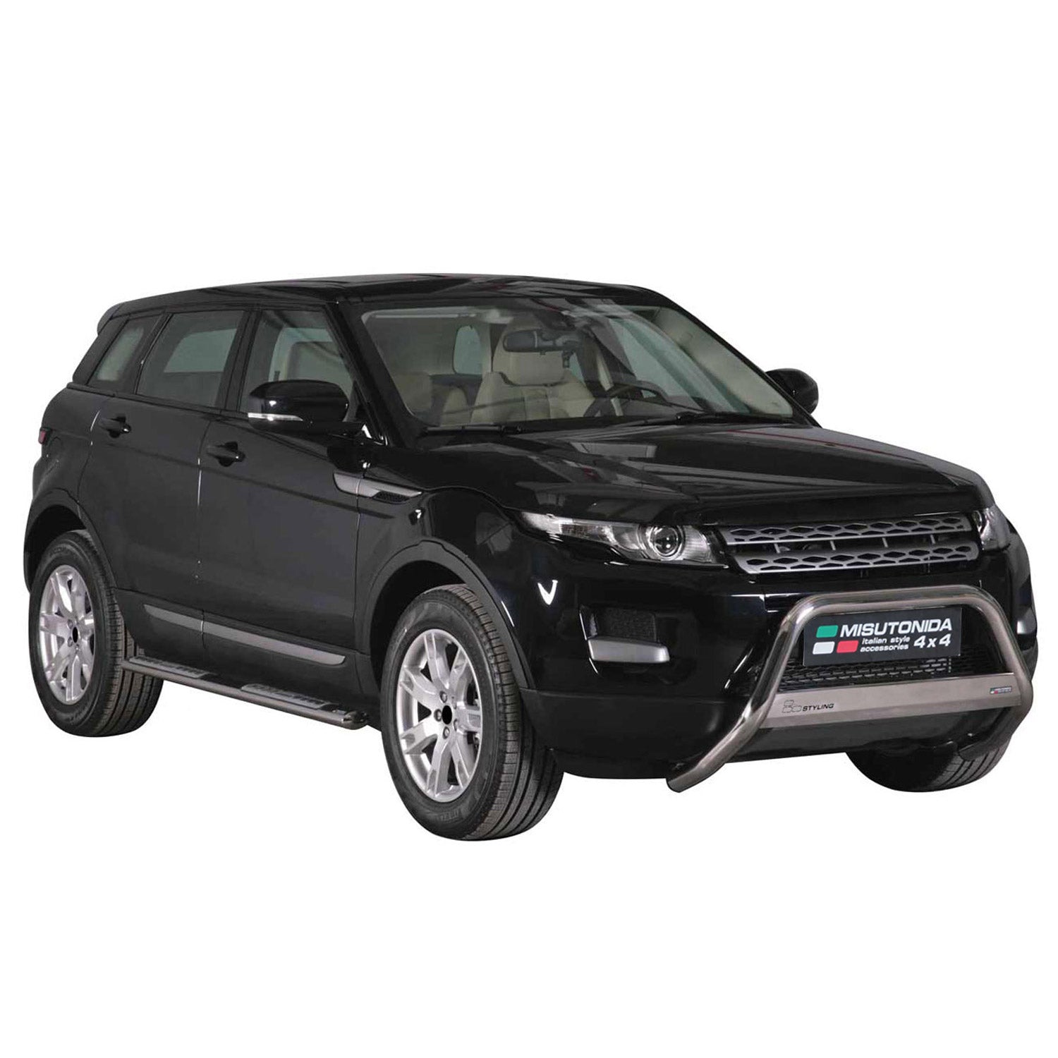 Edelstahl Seitenschweller Schwellerrohre für Range Rover Evoque 2011-2015 Silber OMAC DE