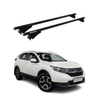 Menabo Dachträger Grundtäger für Honda CR-V mk5 2017-2022 75kg Alu Schwarz 2 tlg OMAC DE