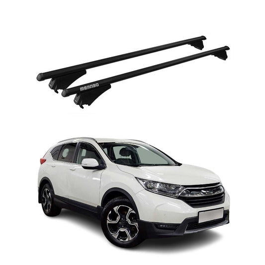 Menabo Dachträger Grundtäger für Honda CR-V mk5 2017-2022 75kg Alu Schwarz 2 tlg OMAC DE