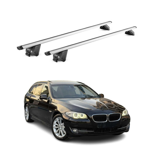 Dachträger Grundtäger für BMW 5er Touring F11 G31 2010-2025 100kg Alu Silber ABE OMAC DE