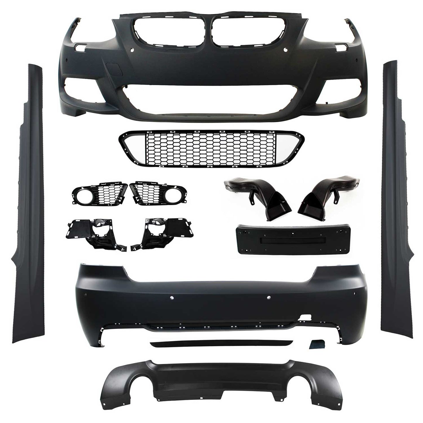 JOM Stoßstangen Kit & Seitenschweller für BMW E92/ E93 LCI 2010-2013 Schwarz OMAC DE