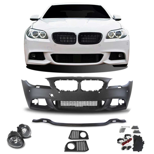 JOM Frontstoßstange für BMW 5er F10 F11 2010-2017 mit Nebelscheinwerfer OMAC DE