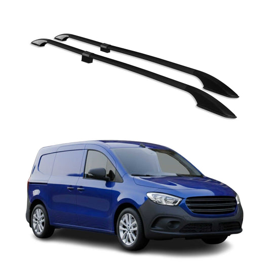 Dachreling Relingträger für Mercedes Citan 2021-2025 Alu Schwarz 4 tlg OMAC DE