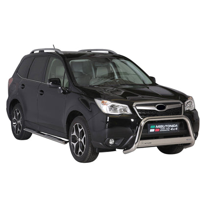 Edelstahl Seitenschweller Schwellerrohre für Subaru Forester 2013-2015 Silber OMAC DE