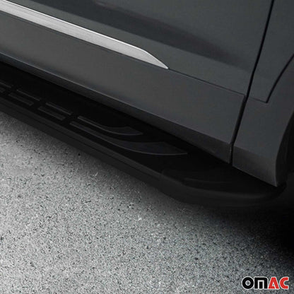 Trittbretter Seitenschweller für VW Touareg 3 2018-2025 Alu Schwarz