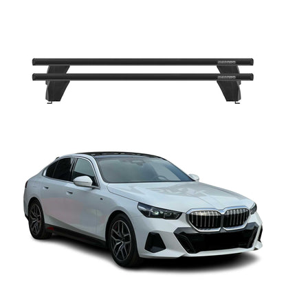 Menabo Dachträger Grundträger für BMW 5 G60 2024-2025 Alu Schwarz 2tlg OMAC DE