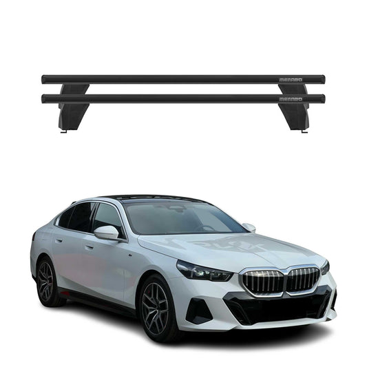 Menabo Dachträger Grundträger für BMW 5 G60 2024-2025 Alu Schwarz 2tlg OMAC DE