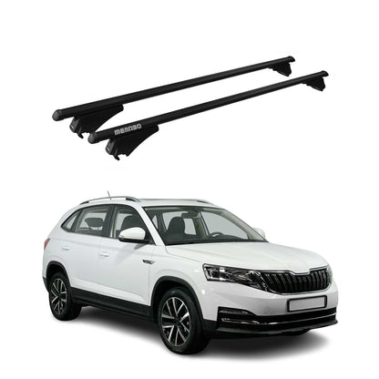 Menabo Dachträger Grundtäger für Skoda Kamiq 2019-2025 75kg Alu Schwarz 2 tlg OMAC DE