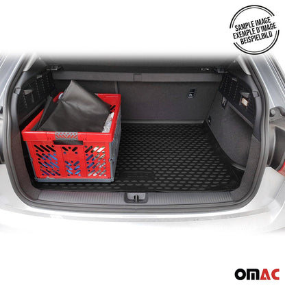 Fußmatten & Kofferraumwanne Set für Honda Jazz 2007-2015 Gummi TPE Schwarz 5x OMAC DE
