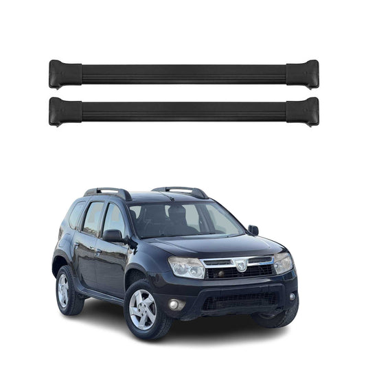 Dachträger Gepäckträger für Dacia Duster 2010-13 Pre-FL Relingträger Alu Schwarz OMAC DE