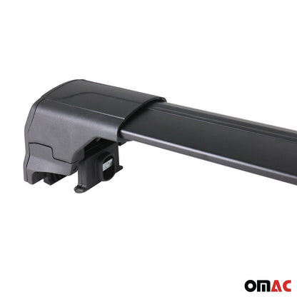 Dachträger Grundtäger für Audi A3 8V Sportback 2012-2020 75kg Alu Schwarz 2 tlg OMAC DE
