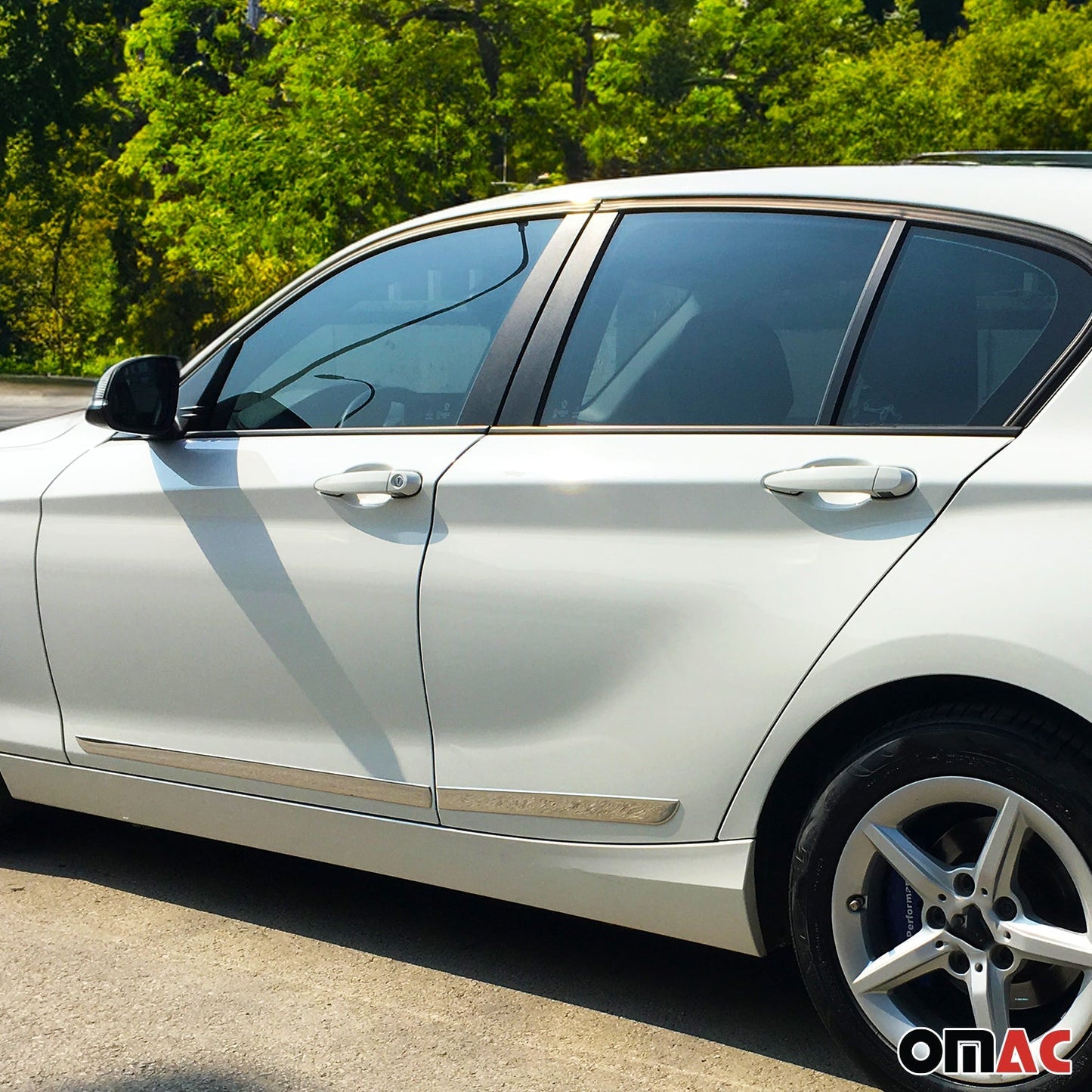 Türschutzleiste Seitentürleiste Türleisten für Citroen C4 2004-2010 Edelstahl 4x OMAC DE