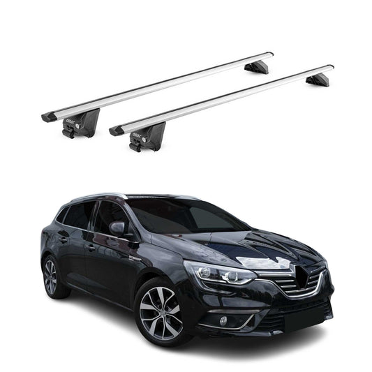 Dachträger für Renault Megane Sporter / Grandtour 2016-2025 100kg Grau 2tlg ABE OMAC DE