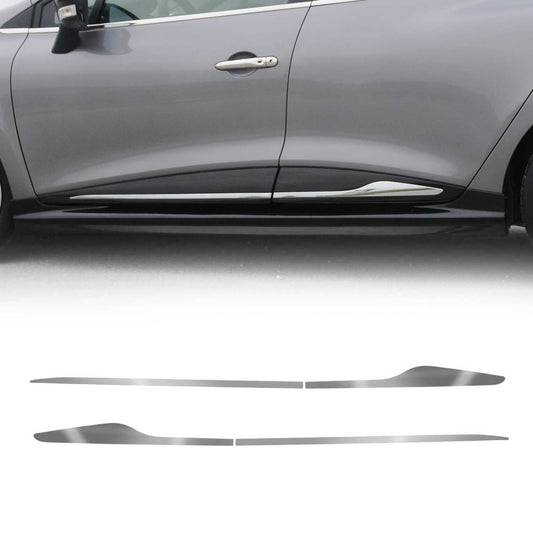 Seitenleiste Türleiste Schutzleiste für Renault Clio 4 2012-2019 Chrom Edelstahl OMAC DE