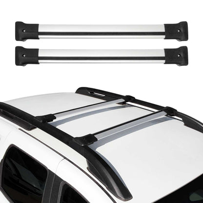 Dachträger Grundtäger für Dacia Duster mk2 2018-2023 75kg Aluminium Silber 2 tlg OMAC DE