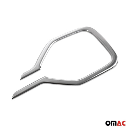 Nebelscheinwerfer Rahmen für Dacia Sandero Stepway 3 2021-2024 Edelstahl Chrom OMAC DE