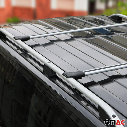 Dachträger Grundtäger für Citroen C-Crosser 2007-2012 75kg Alu Silber 2tlg OMAC DE